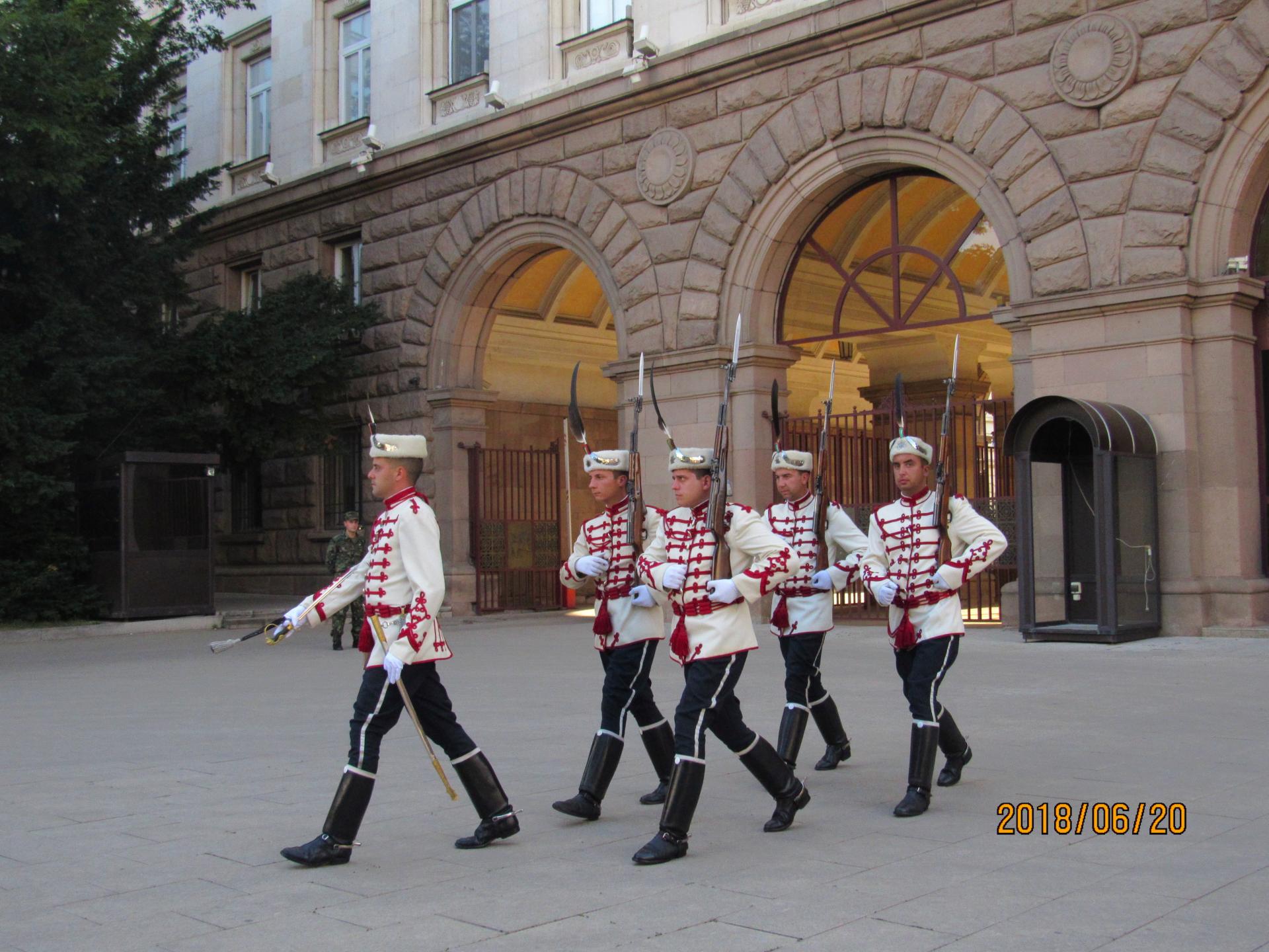 Relève de la garde à Sofia
