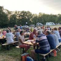 La veille avec les bénévoles