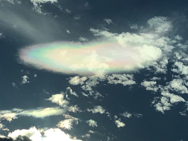 Beau ciel sur le retour à Courdemanche