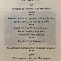 Le menu 