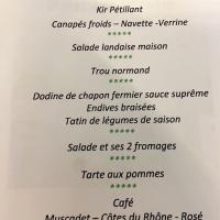 Le menu 
