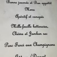 Menu pétanque