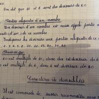 Page d'un cahier