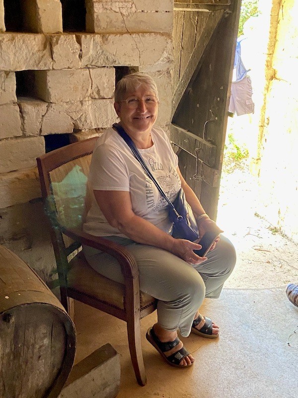 Une touriste au colombier