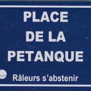 Plaque place de la pétanque